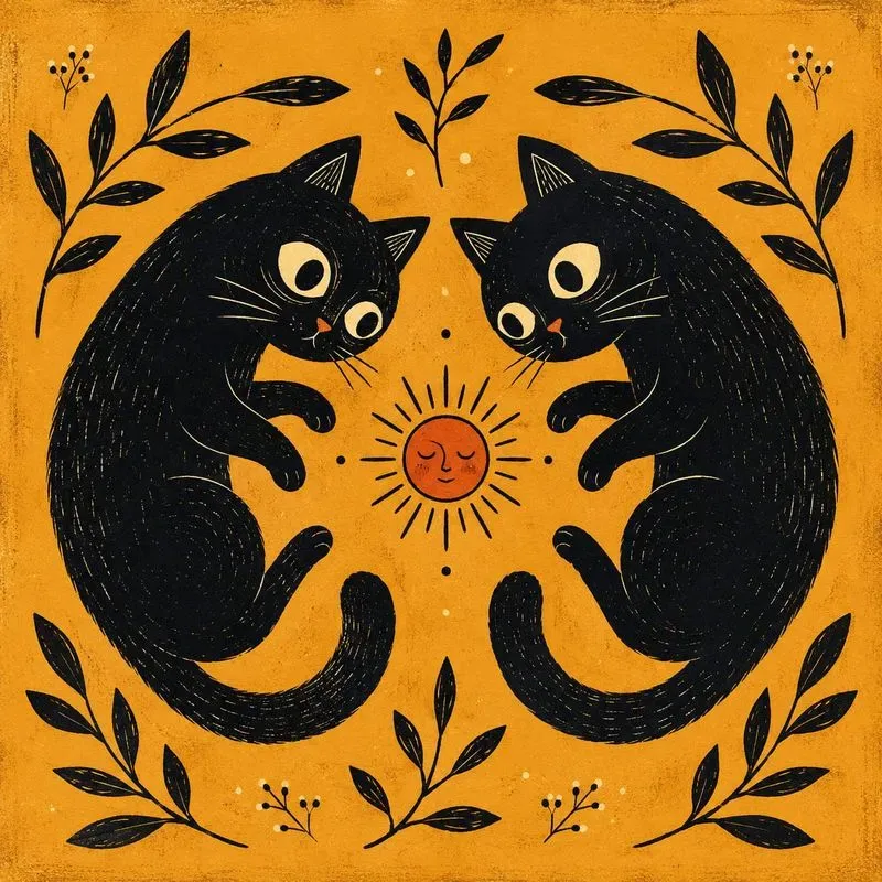 Whimsical Folk Animal Posters