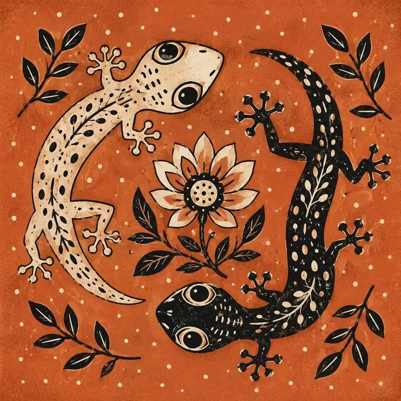 Whimsical Folk Animal Posters