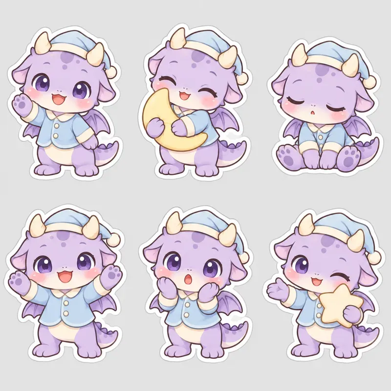 Kawaii Chibi Character Sticker Collections
