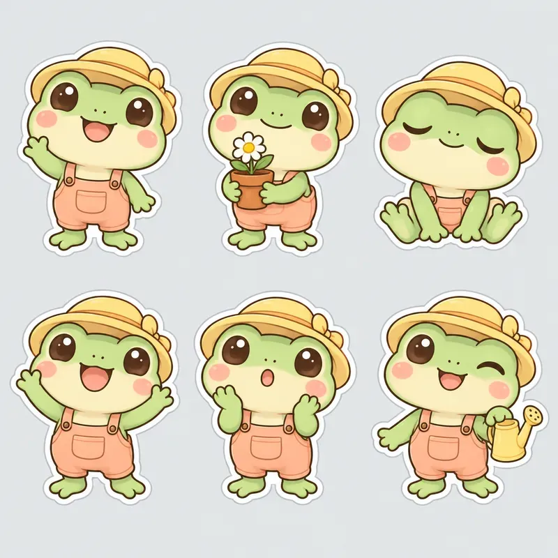 Kawaii Chibi Character Sticker Collections