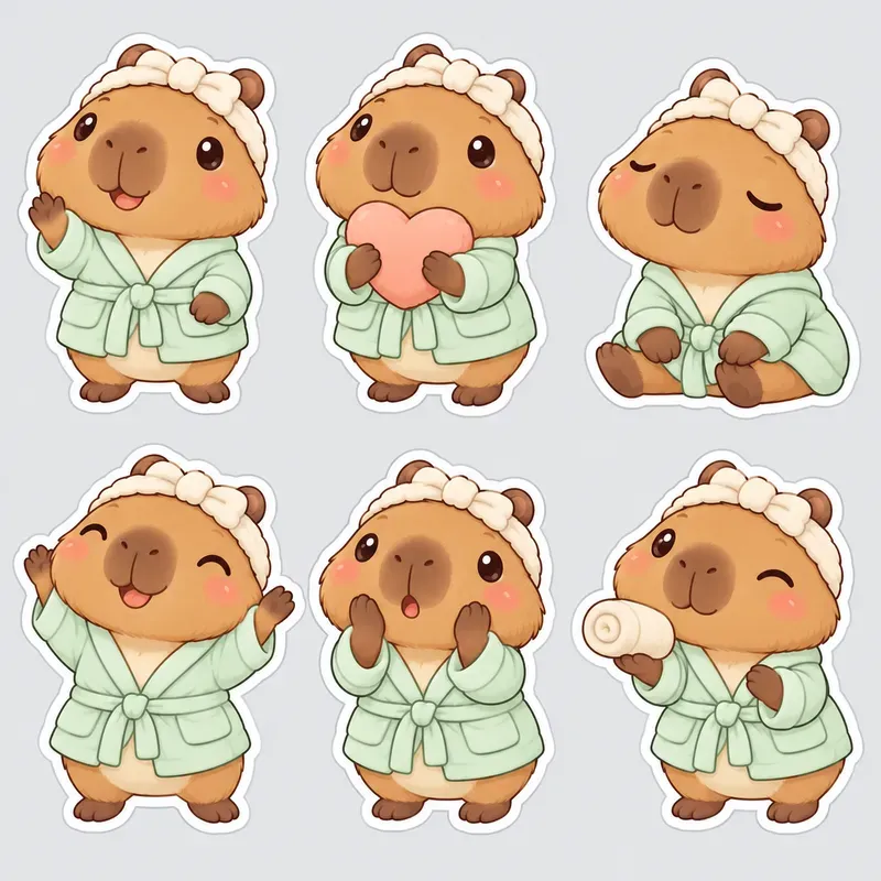 Kawaii Chibi Character Sticker Collections