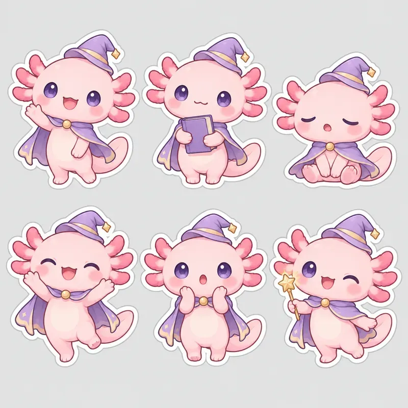 Kawaii Chibi Character Sticker Collections