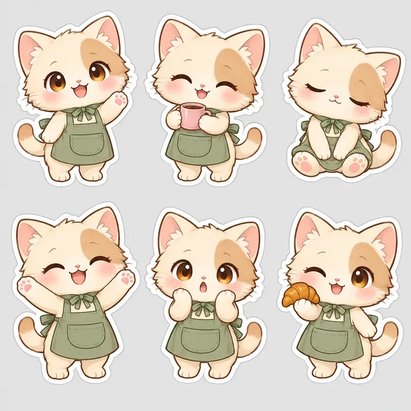 Kawaii Chibi Character Sticker Collections