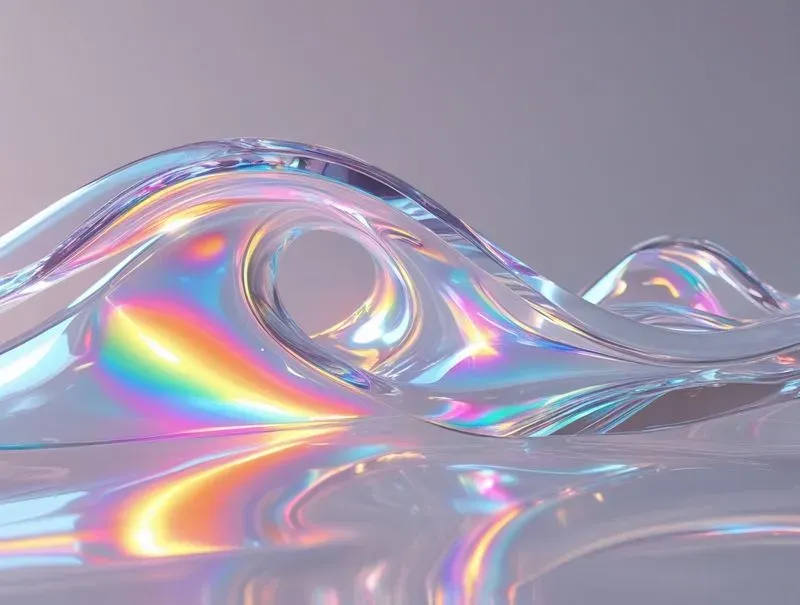3D Holographic Crystal Glass Backdrops