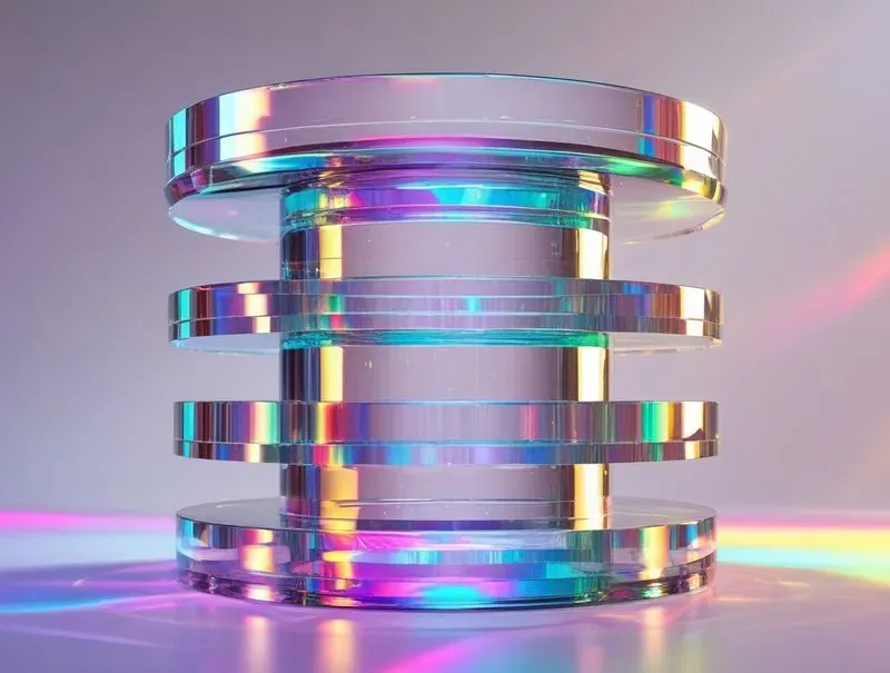 3D Holographic Crystal Glass Backdrops