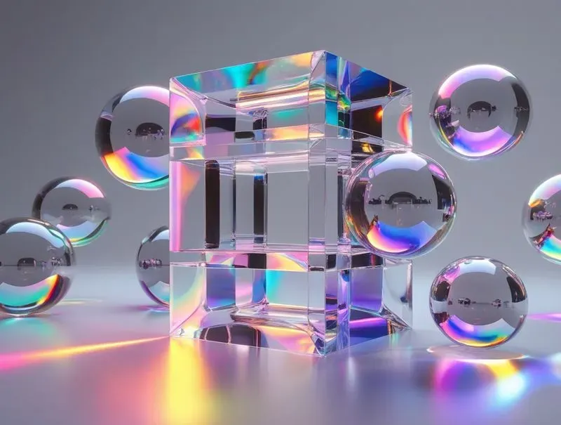 3D Holographic Crystal Glass Backdrops
