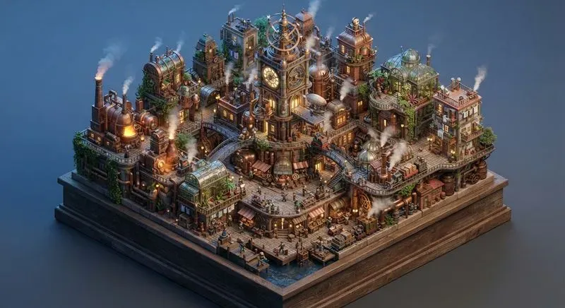 3D Isometric Fantasy Worlds