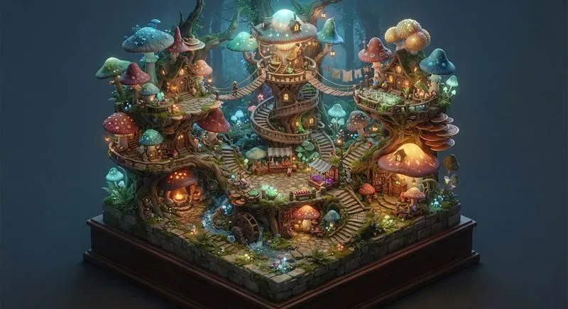 3D Isometric Fantasy Worlds