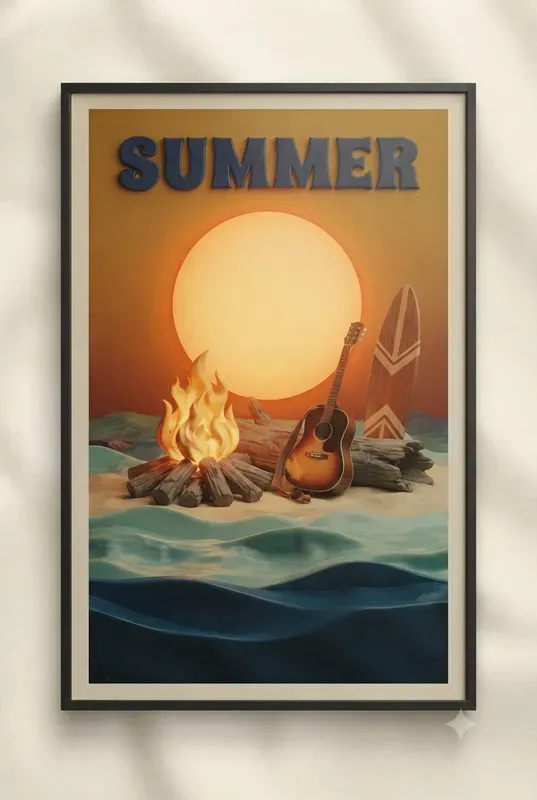 Vintage Midcentury Ocean Art