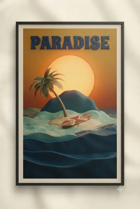 Vintage Midcentury Ocean Art
