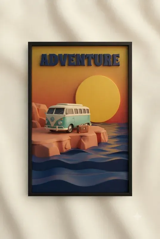 Vintage Midcentury Ocean Art