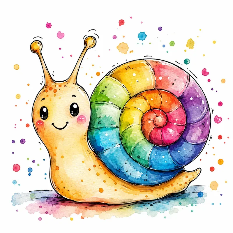 Whimsical Smiling Doodles Art