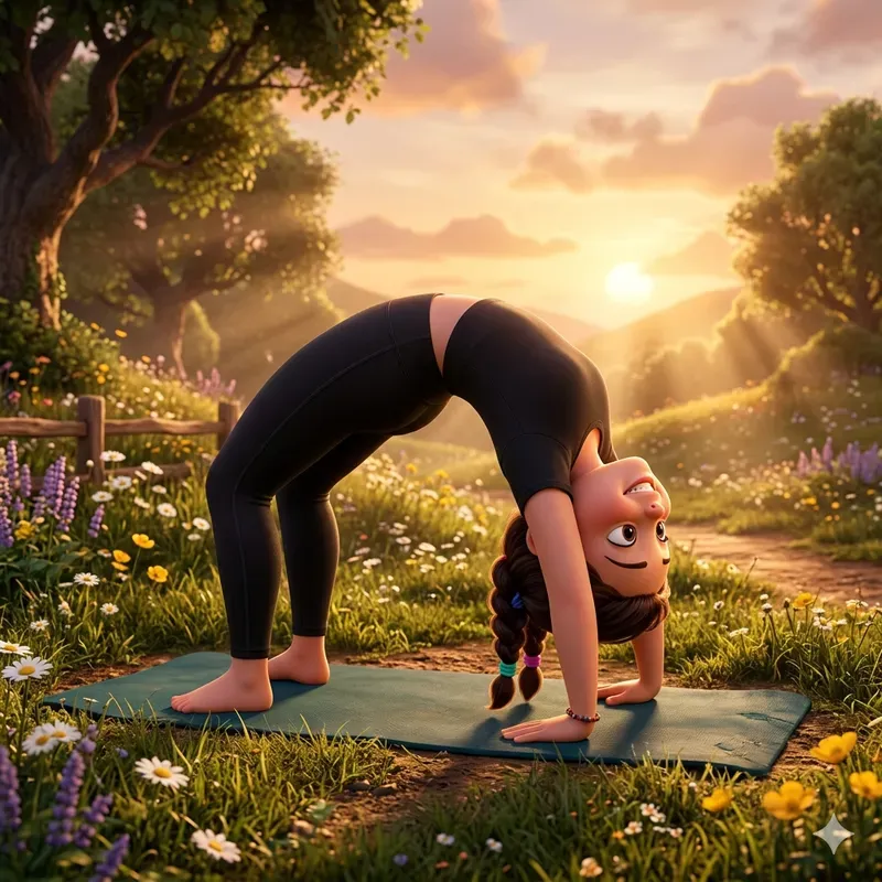 Pixar Inspired Wellness Yoga Art