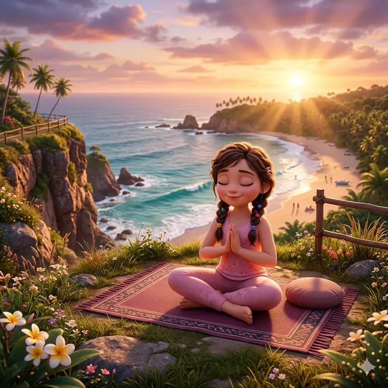 Pixar Inspired Wellness Yoga Art