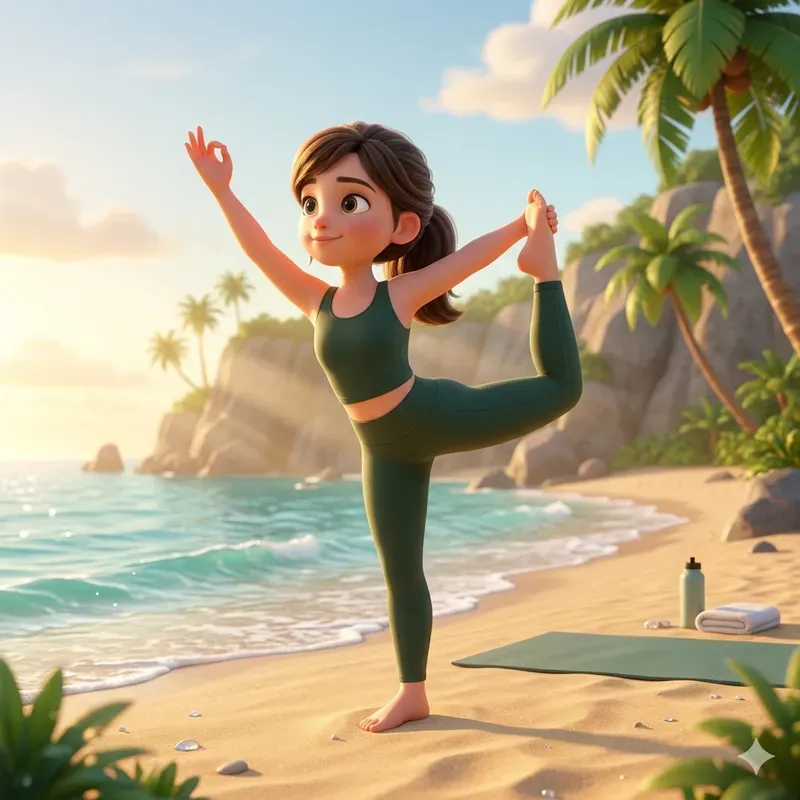 Pixar Inspired Wellness Yoga Art