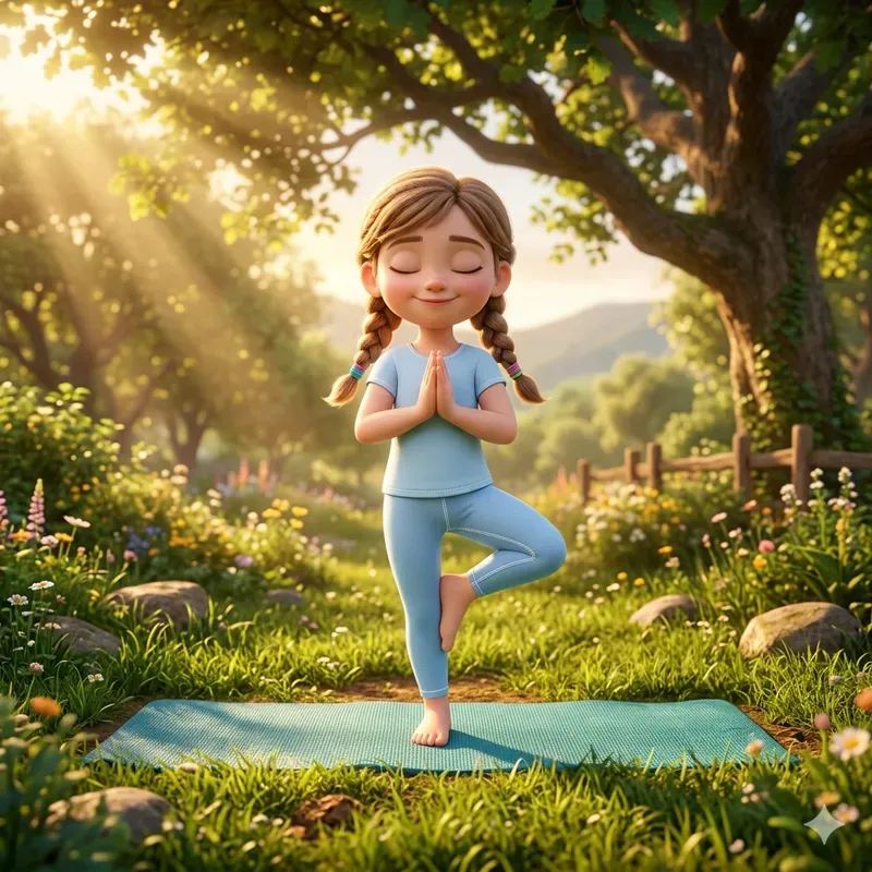 Pixar Inspired Wellness Yoga Art