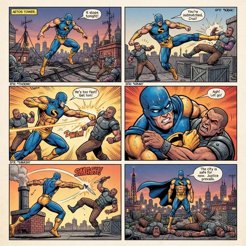 Comic Book Panels Pages