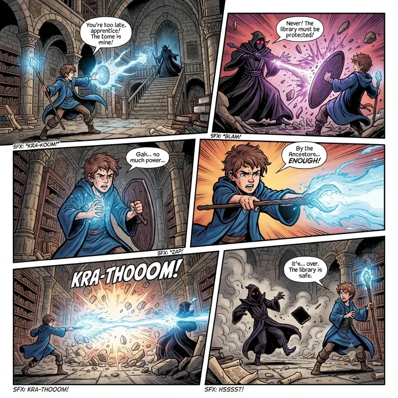 Comic Book Panels Pages