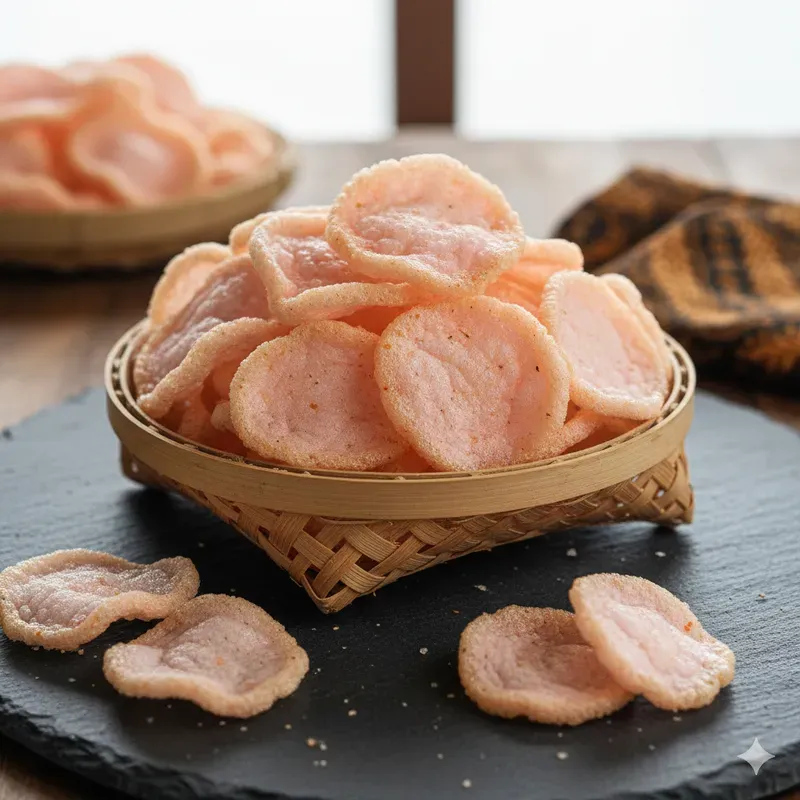 Indonesian Kerupuk Variety Stock Photos