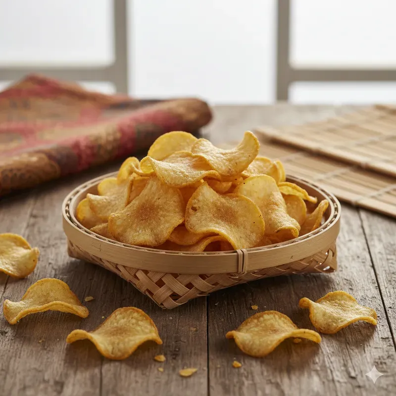 Indonesian Kerupuk Variety Stock Photos