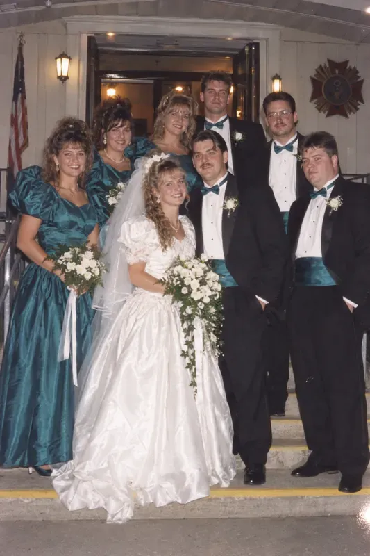 90s Wedding Day Photos