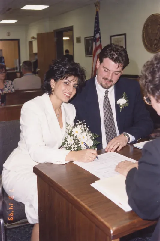 90s Wedding Day Photos