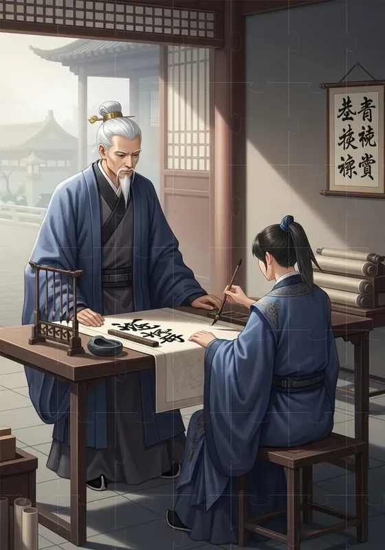 Ancient Chinese Ink Romance Scenes