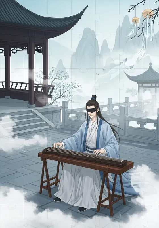Ancient Chinese Ink Romance Scenes