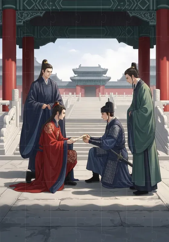 Ancient Chinese Ink Romance Scenes