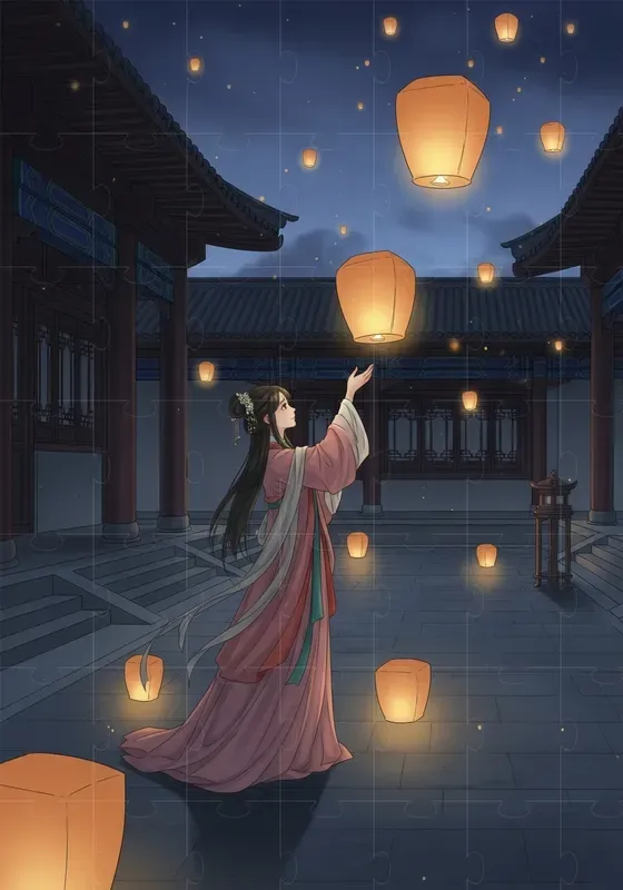 Ancient Chinese Ink Romance Scenes