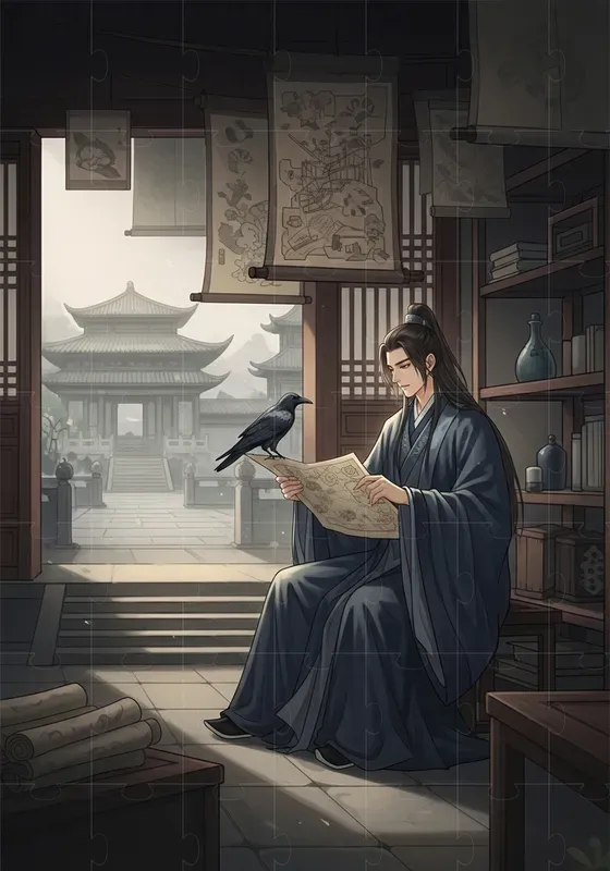 Ancient Chinese Ink Romance Scenes