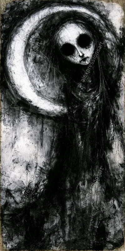 Macabre Dark Whimsy Charcoal Sketches