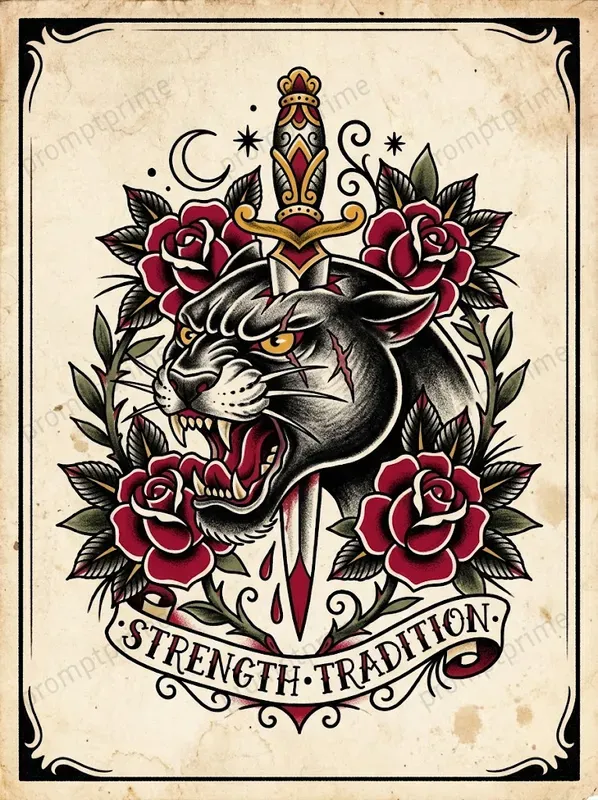 Traditional Tattoo Flash Sheets