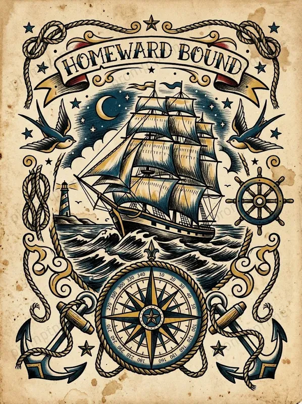 Traditional Tattoo Flash Sheets