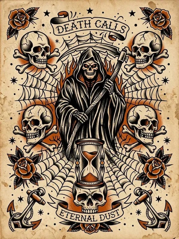 Traditional Tattoo Flash Sheets