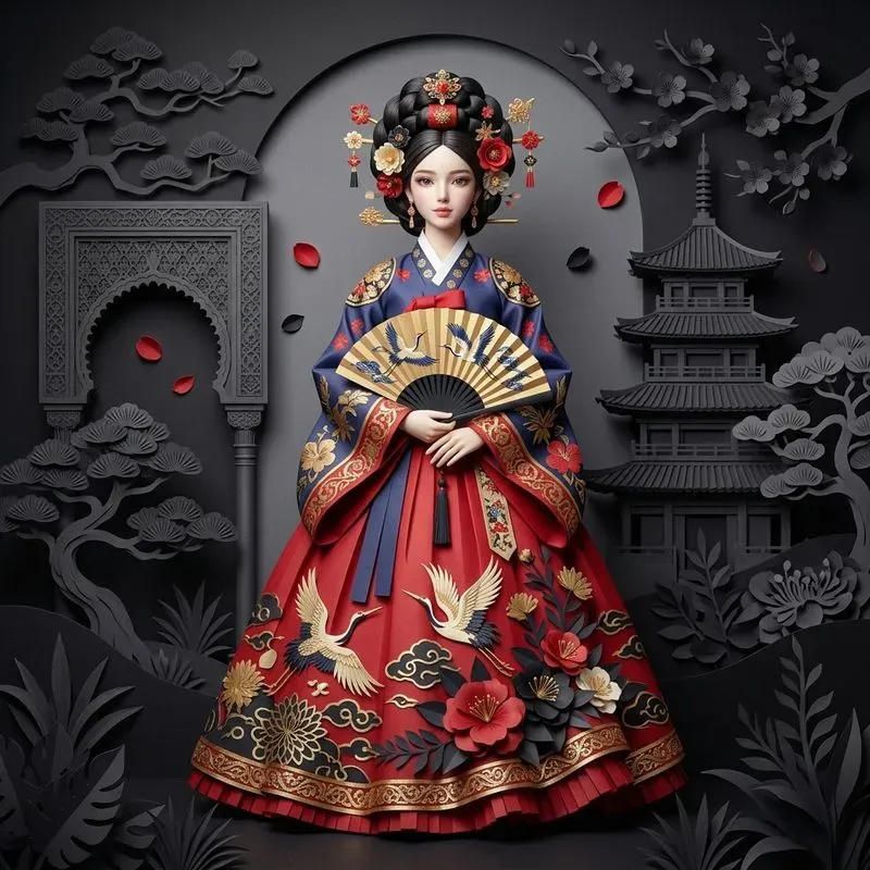 Cultural Portraits In Paper Sculptures