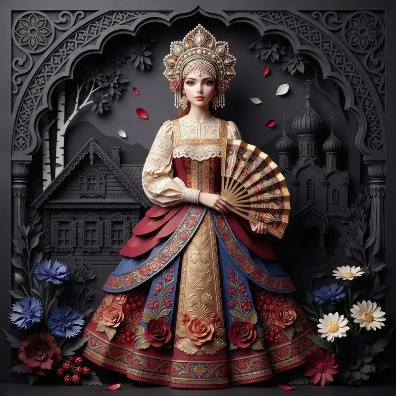 Cultural Portraits In Paper Sculptures