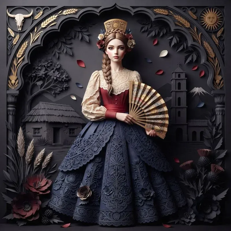 Cultural Portraits In Paper Sculptures
