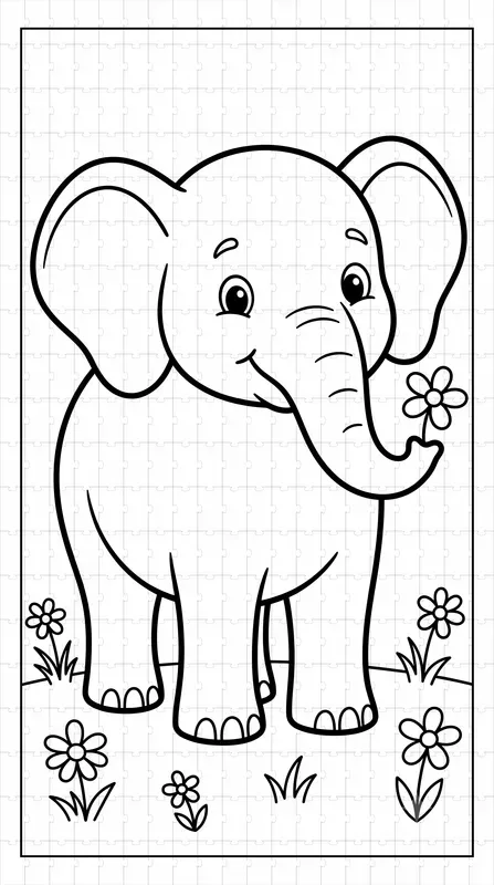 Printable Coloring Book Page Generator