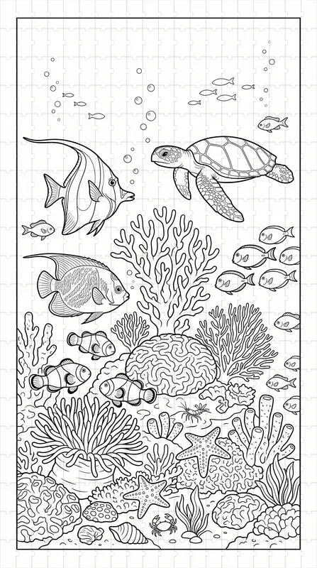 Printable Coloring Book Page Generator