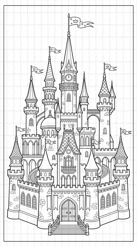 Printable Coloring Book Page Generator
