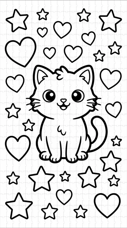 Printable Coloring Book Page Generator