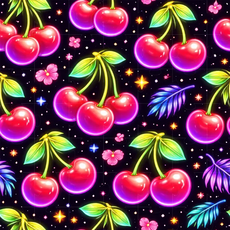 Neon Glow Pattern Design Generator