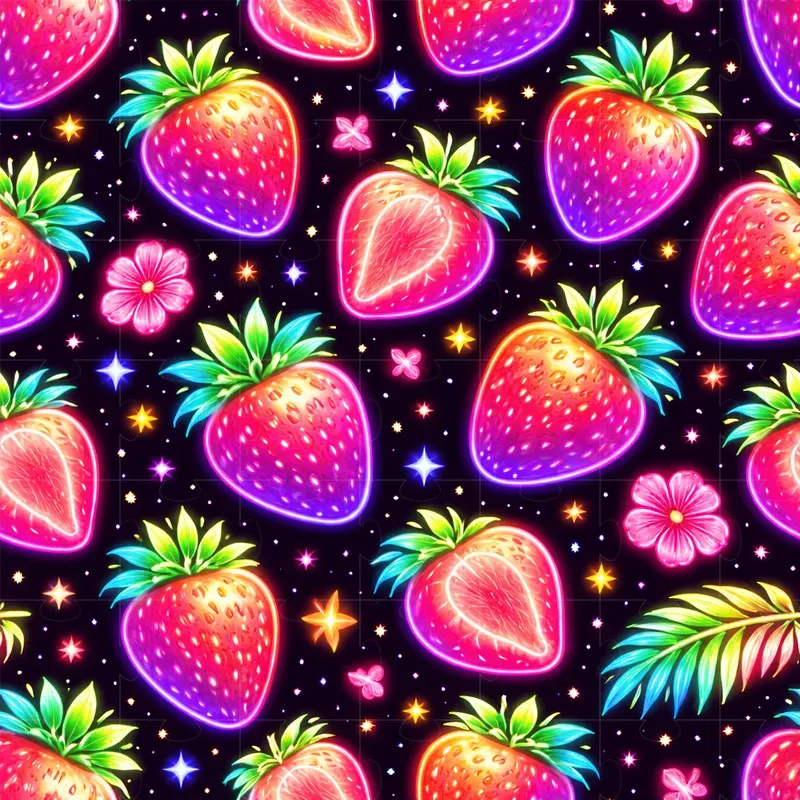 Neon Glow Pattern Design Generator