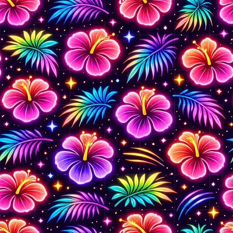 Neon Glow Pattern Design Generator