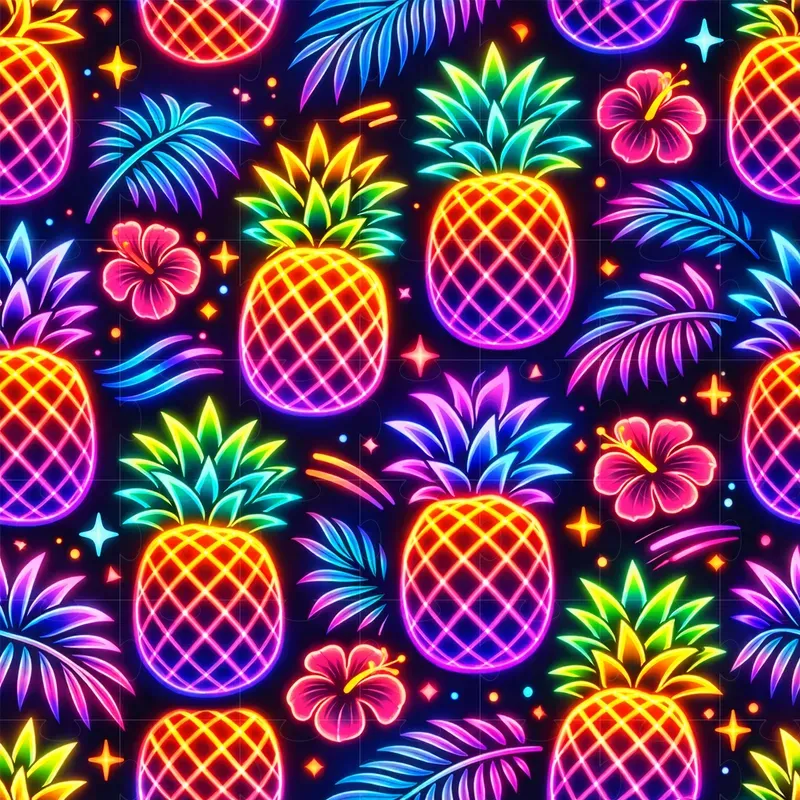 Neon Glow Pattern Design Generator