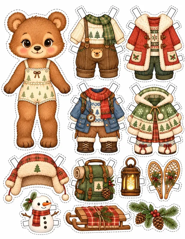 Cute Forest Friends Paper Doll Generator