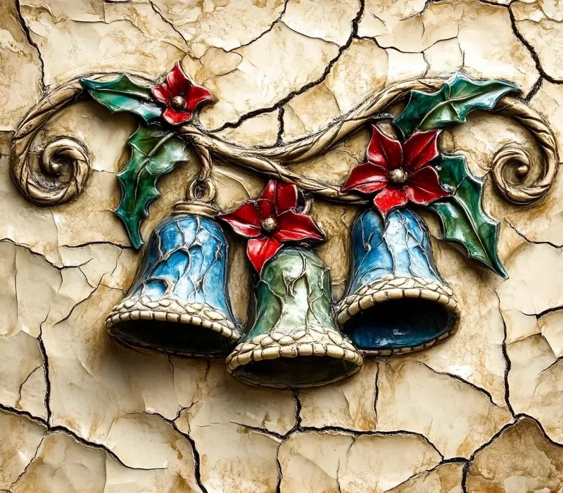 Viral Vintage 3D Christmas Stone Art