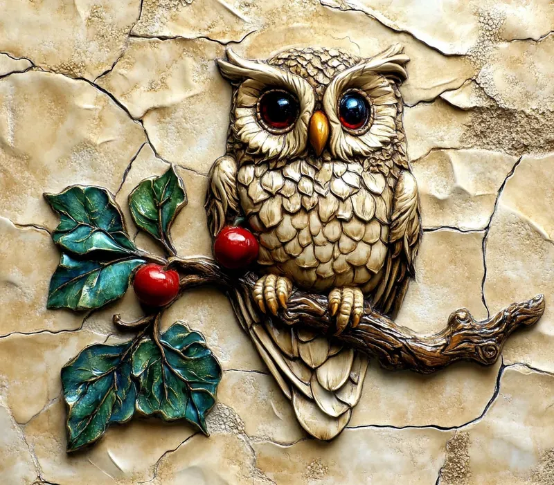 Viral Vintage 3D Christmas Stone Art