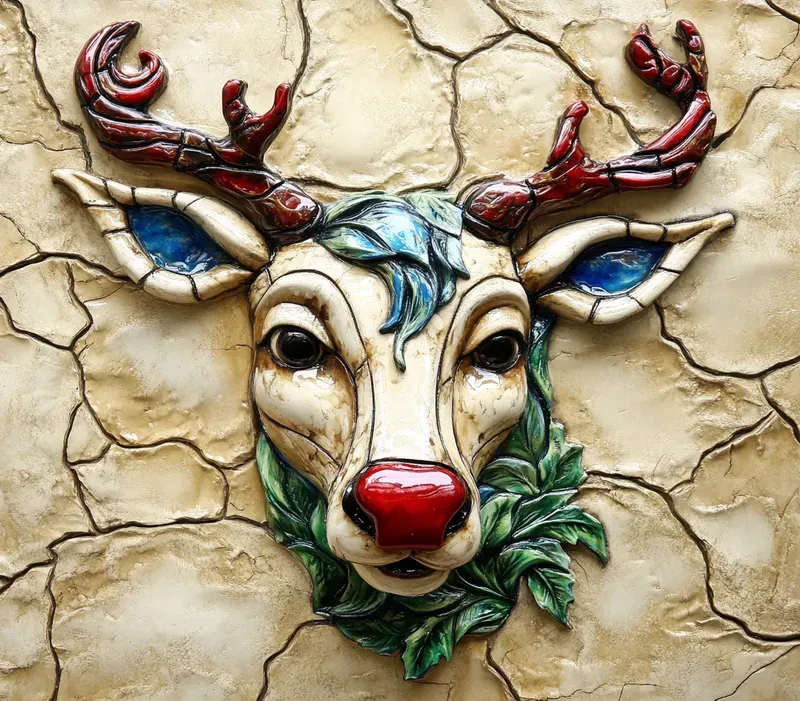 Viral Vintage 3D Christmas Stone Art